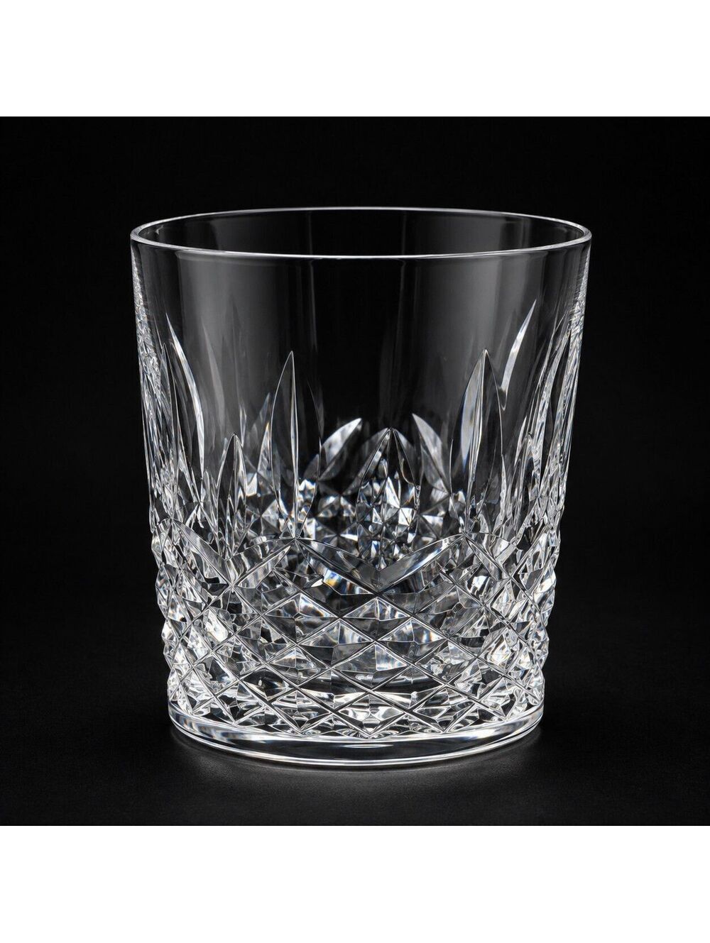 Vintage Waterford Lismore Crystal 6 Oz Flat Tumbler Whiskey Glass 4 1/8" Vintage